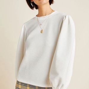 NWT Anthro Shannon Balloon-Sleeved Top